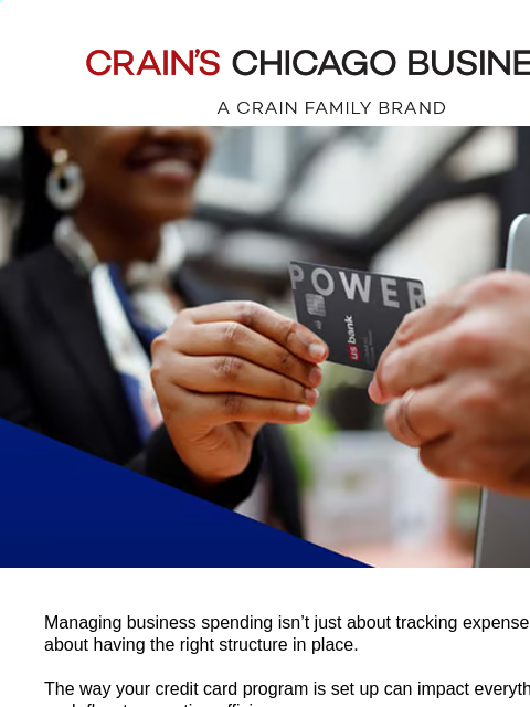 craincontentstudio newsletter: A smarter way to manage business spending