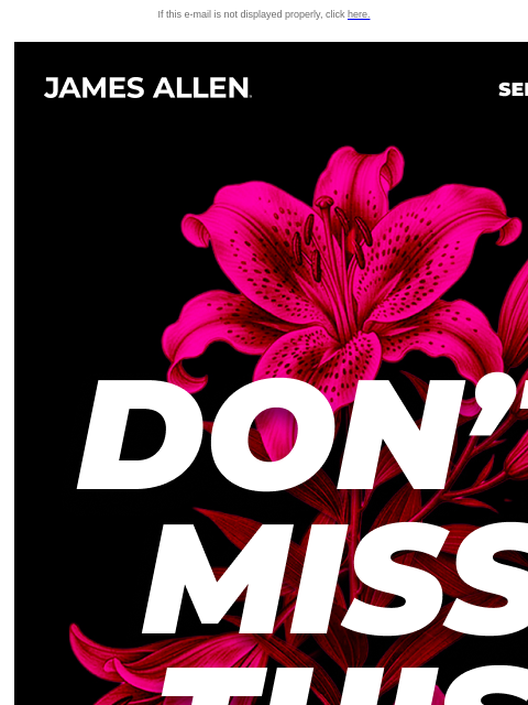 jamesallen newsletter: Huge Savings at the Clearance Event