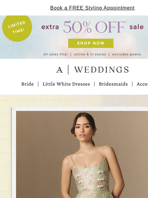 anthropologie newsletter: Bridesmaid palette: strawberry matcha 🍓🍵