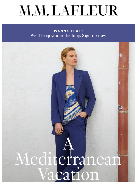mmlafleur newsletter: Unlimited PTO in suit form.