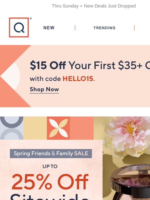 qvcemail newsletter: Friends & Family: Up to 25% Off Sitewide
