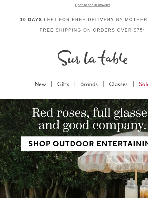 surlatable newsletter: The race is on, is your table ready?