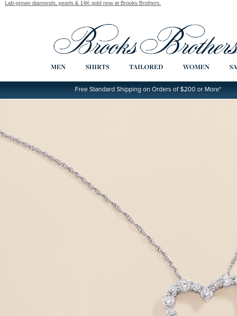 brooksbrothers newsletter: Introducing: fine jewelry. The gold standard is he...
