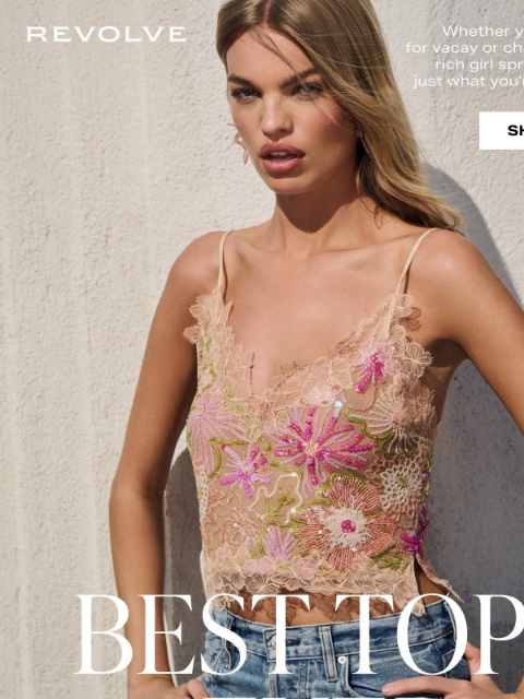 revolve newsletter: We Found The Perfect Going Out Top