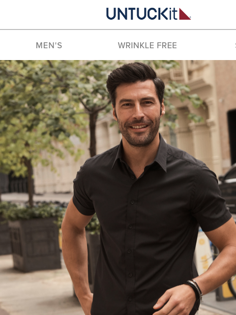 untuckit newsletter: Back In Stock: Classic Cotton Short-Sleeve Coufran