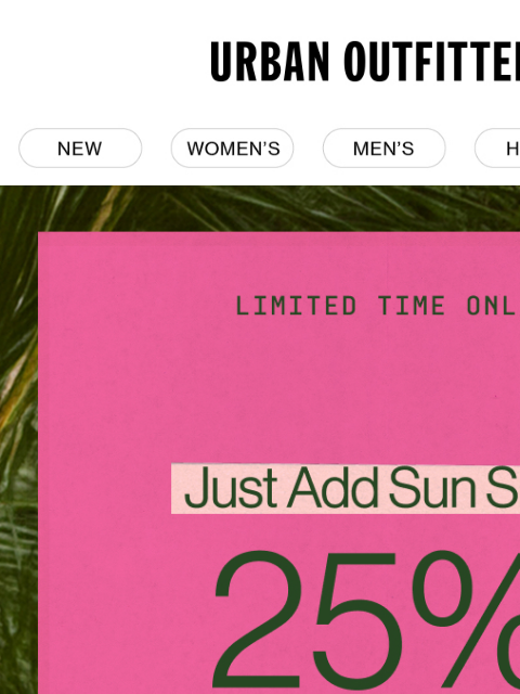 urbanoutfitters newsletter: Spring Sale 🌸 25% Off Dresses & Beauty