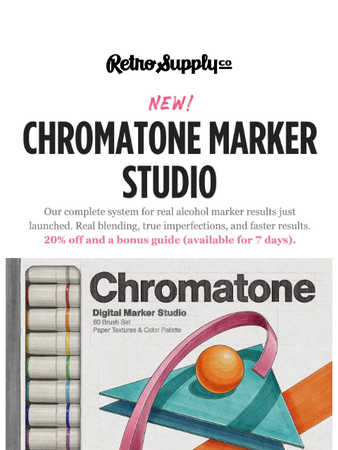 retrosupply newsletter: [NEW] Chromatone Digital Marker Studio