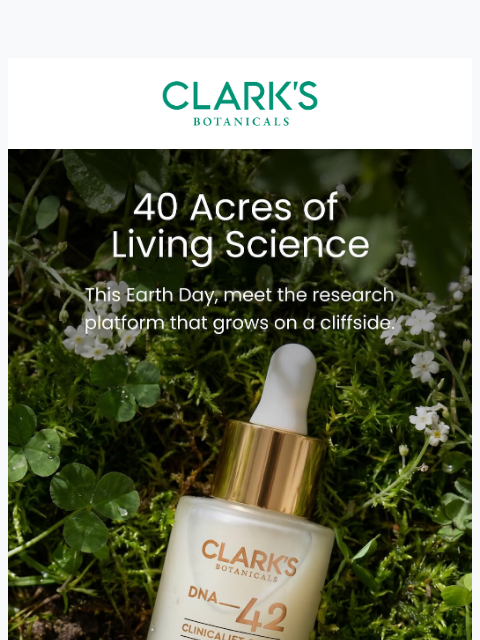clarksbotanicals newsletter: We don't source our ingredients. We own the land t...