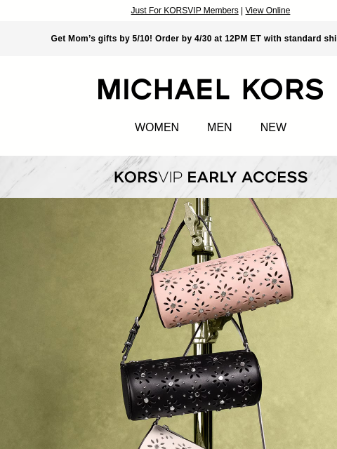 michaelkorsmail newsletter: Lucky You! 25% Off Has Arrived Early