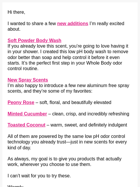 lumedeodorant newsletter: NEW at Lume! 🧡