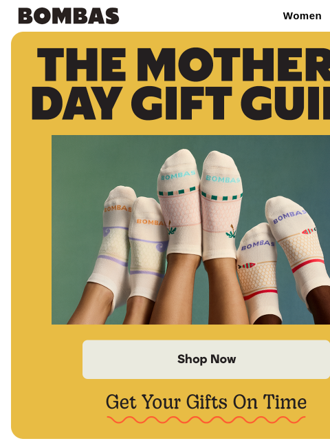 bombas newsletter: Mother’s Day Is Just Around the Corner