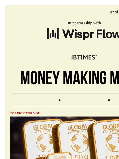 beehiiv newsletter: Why Gold Prices Are Falling Amid US-Iran Tensions