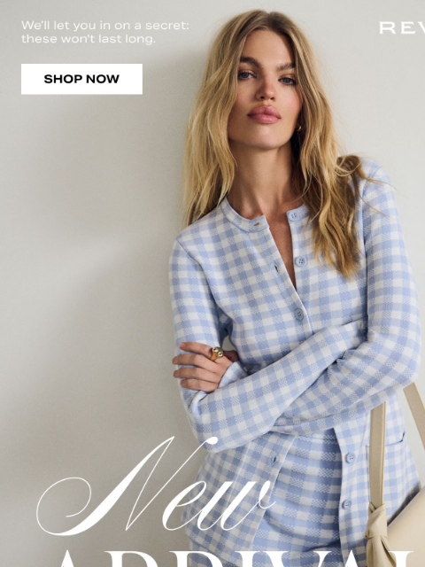 revolve newsletter: (1) New Arrival Reminder