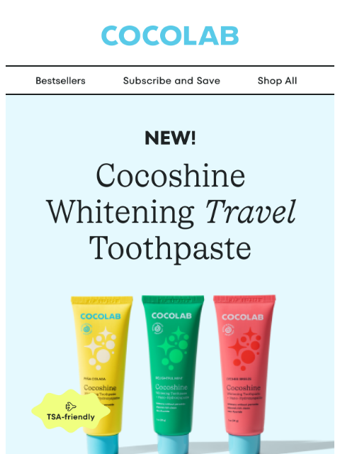 cocolab newsletter: New! 1 oz Travel Cocoshine