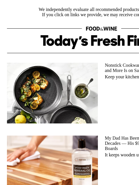 foodandwine newsletter: My Woodworker Dad Uses This $9 Hack for All His Cu...