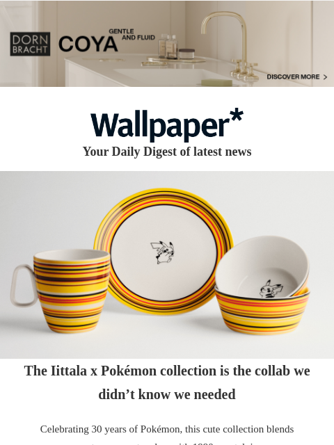 futureplc newsletter: Discover the Iittala x Pokémon collab