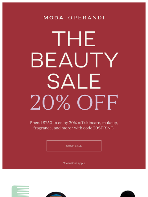 modaoperandi newsletter: The Spring BEAUTY Sale