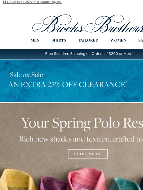 brooksbrothers newsletter: Classic & Reimagined polos for your rotation