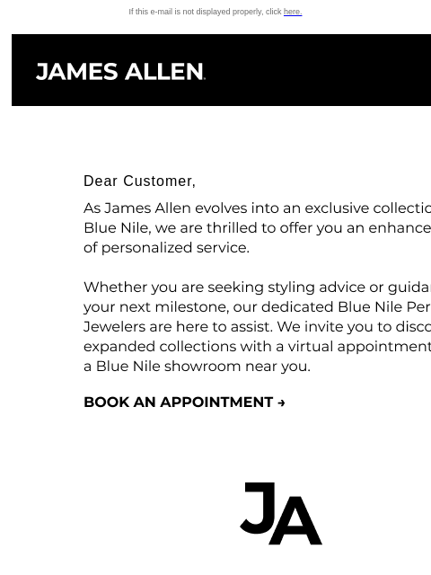 jamesallen newsletter: Find Your Personal Jeweler at Blue Nile