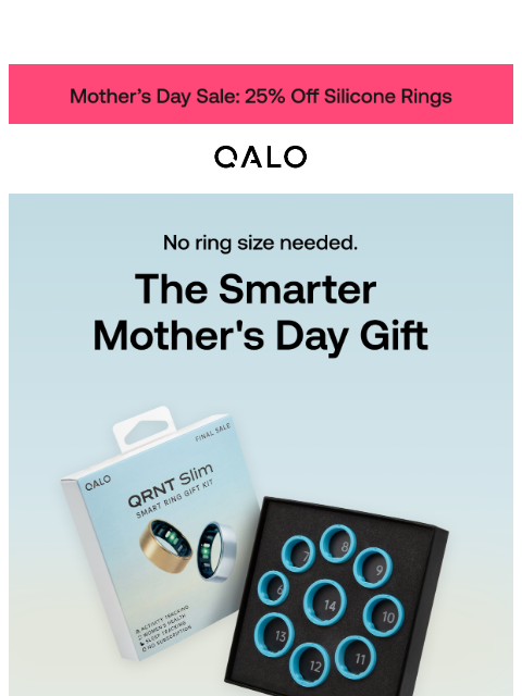 qalo newsletter: Don't know her ring size?