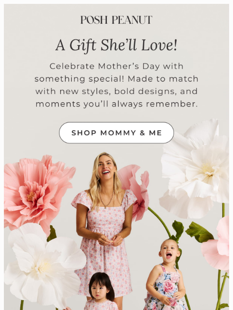 poshpeanut newsletter: Made to Match This Mother’s Day 🌸