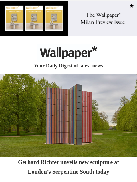 Gerhard Richter's stripy tower in London, new EVs coming soon, and a dramatic Hampstead home ‌ ‌ ‌ ‌ ‌ ‌ ‌ ‌ ‌ ‌ ‌ ‌ ‌ Wallpaper* Your Daily Digest of latest news Gerhard Richter Gerhard Richter