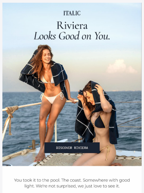 italic newsletter: Spotted: The Riviera Collection