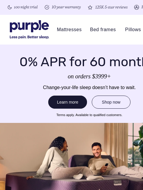 purple newsletter: Need less pain at night now?