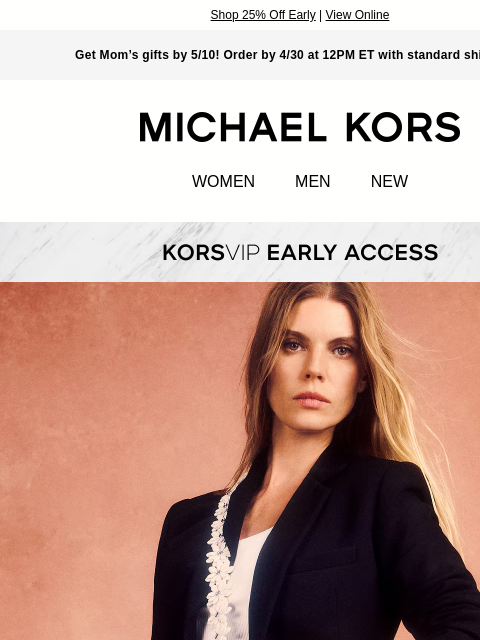 michaelkorsmail newsletter: Because You’re A VIP