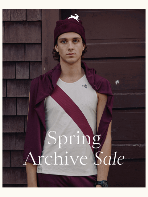 tracksmith newsletter: Early Access: Spring Archive Sale