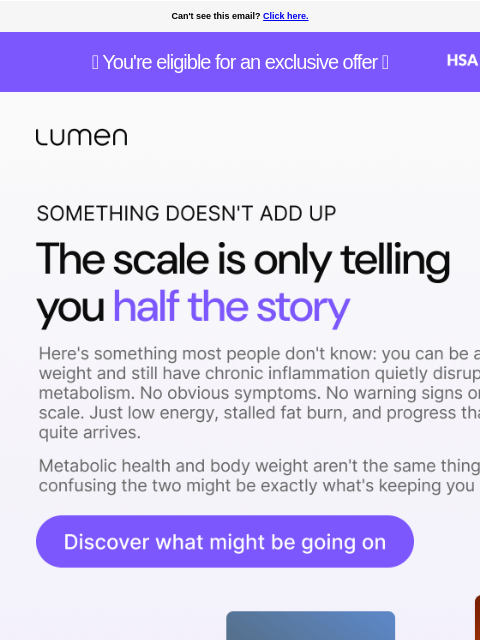 lumen newsletter: Turns out the scale has been keeping a secret.