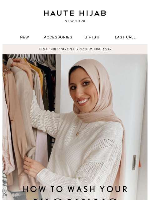 hautehijab newsletter: How to wash your wovens 🫧🧼