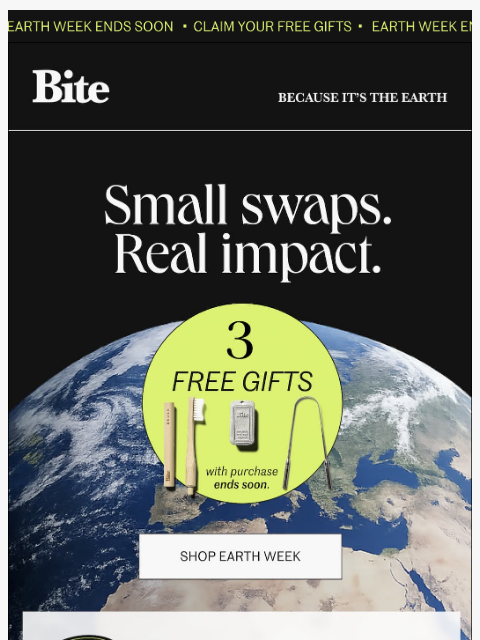 bitetoothpastebits newsletter: You're getting 3 gifts.