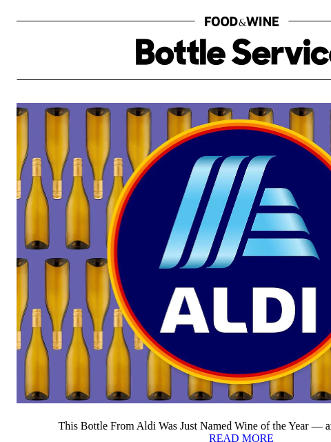 foodandwine newsletter: This Bottle From Aldi Was Named Wine of the Year