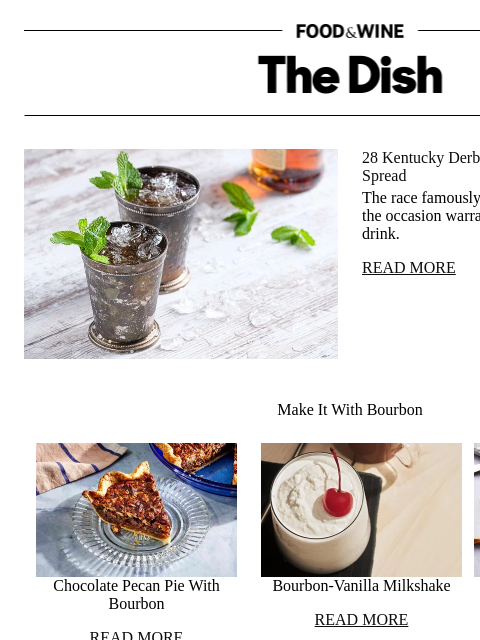 foodandwine newsletter: 28 Kentucky Derby Recipes for a Winning Spread