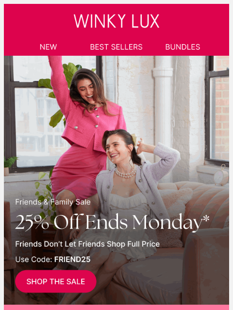 winkylux newsletter: Get in, we’re shopping the Winky Lux sale