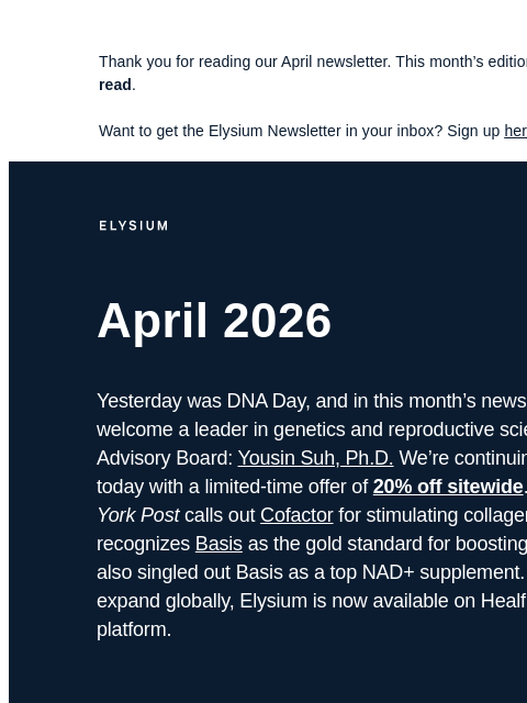 elysiumhealth newsletter: Collagen works better at the cellular level, says ...