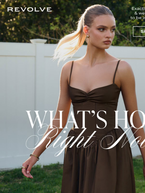 revolve newsletter: Hot Right Now: Colorful Sets, Jelly Sandals & More