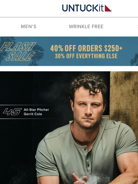 untuckit newsletter: Your Top Drawer Heroes Now On Sale