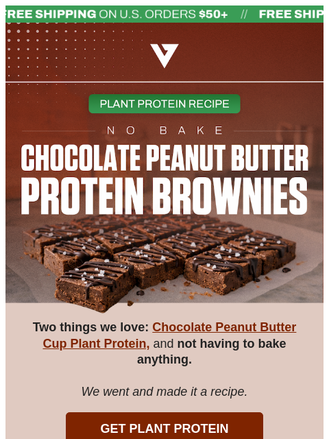 vedgenutrition newsletter: 😋 Who doesn't like brownies?!