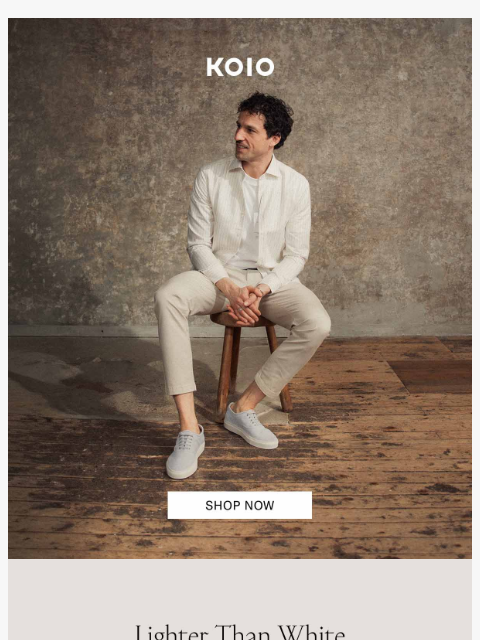koio newsletter: The Ultimate Summer Neutral