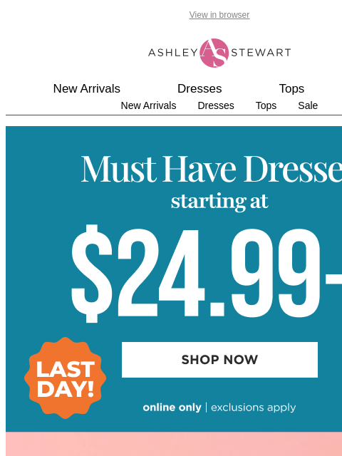 ashleystewart newsletter: Trending now: Denim dresses with modern details