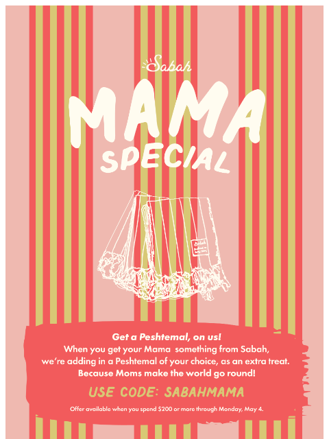 sabah newsletter: 7th Annual Sabah Mama Special 💌