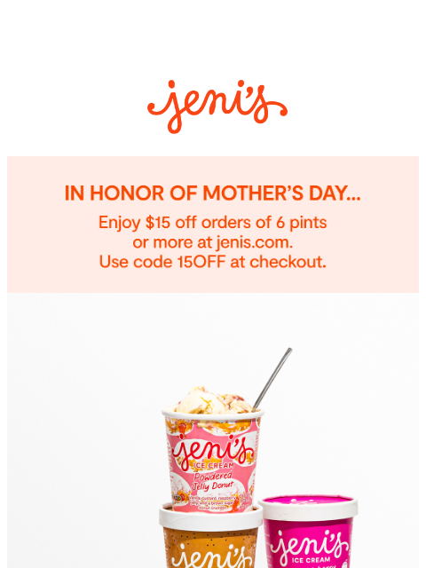 jenis newsletter: Take $15 off through tomorrow!