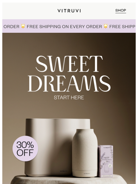 vitruvi newsletter: Gift Mom Better Sleep 🌙