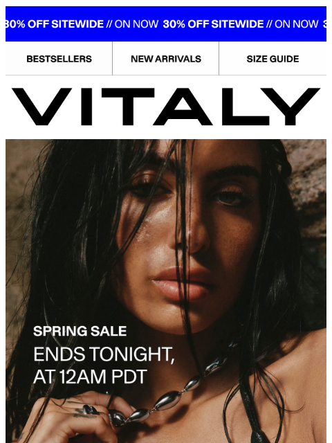 vitalydesign newsletter: FINAL HOURS: 30% OFF SITEWIDE