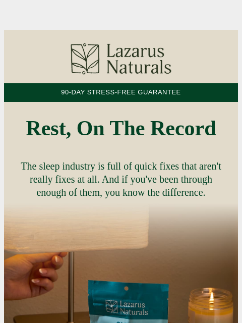 lazarusnaturals newsletter: Tired of counting sheep? 1️⃣2️⃣3️⃣.....