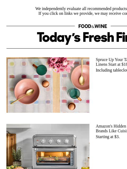 foodandwine newsletter: This Hidden Outlet Has Deals on Top Brands Like Cu...