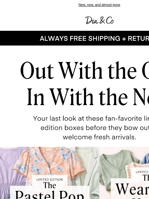 dia newsletter: Your last look: Pastel Pop & Wear Know Knits end t...