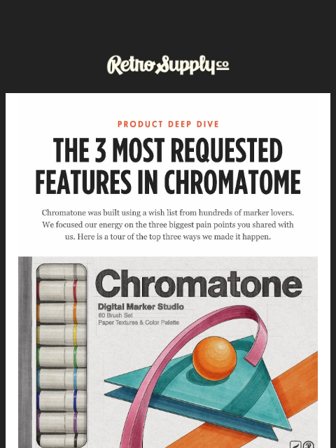 retrosupply newsletter: Digital markers that actually behave